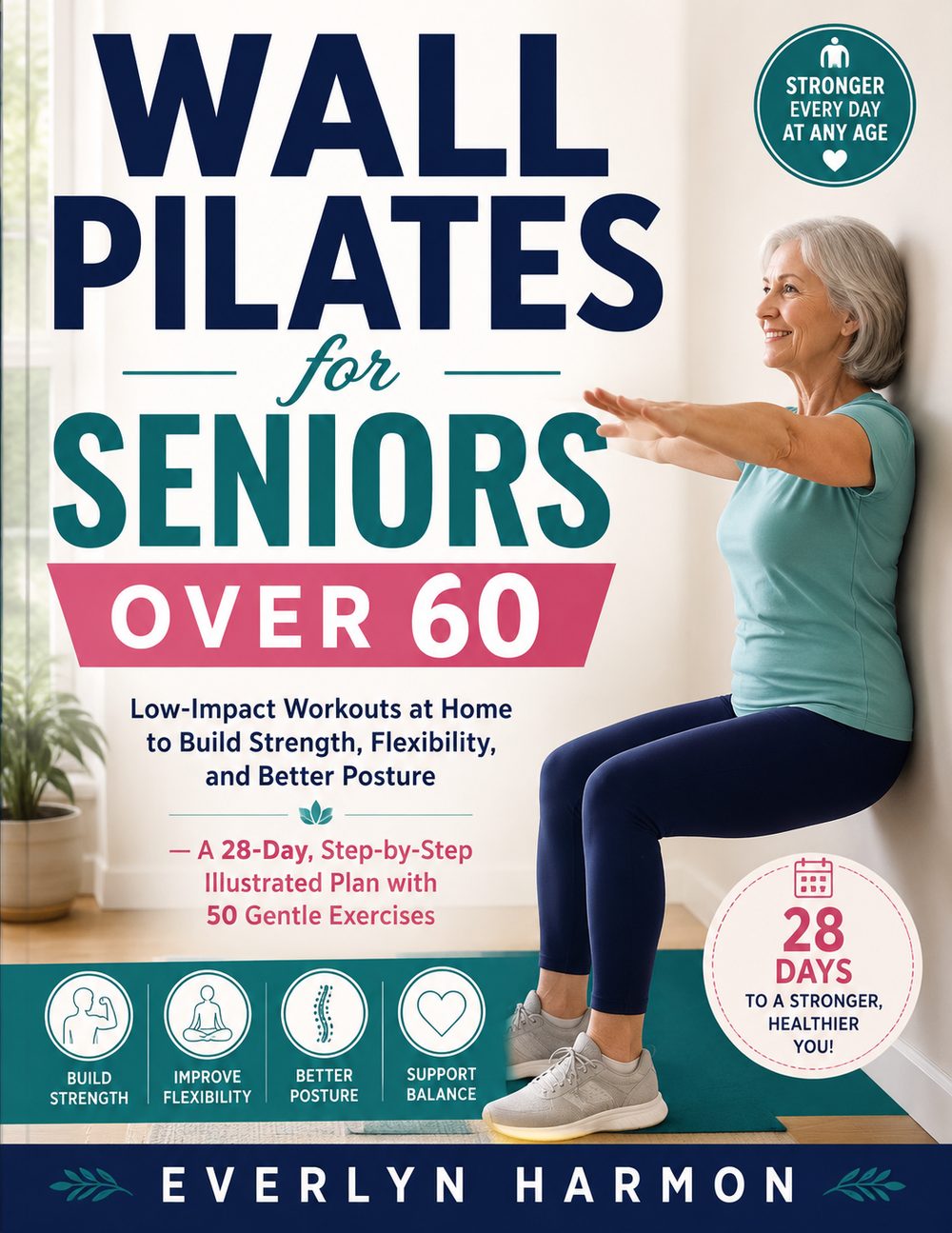 Cover of Wall Pilates for Seniors Over 60