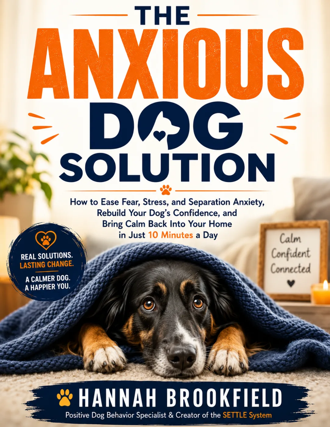 THE ANXIOUS DOG SOLUTION by Hannah Brookfield book cover