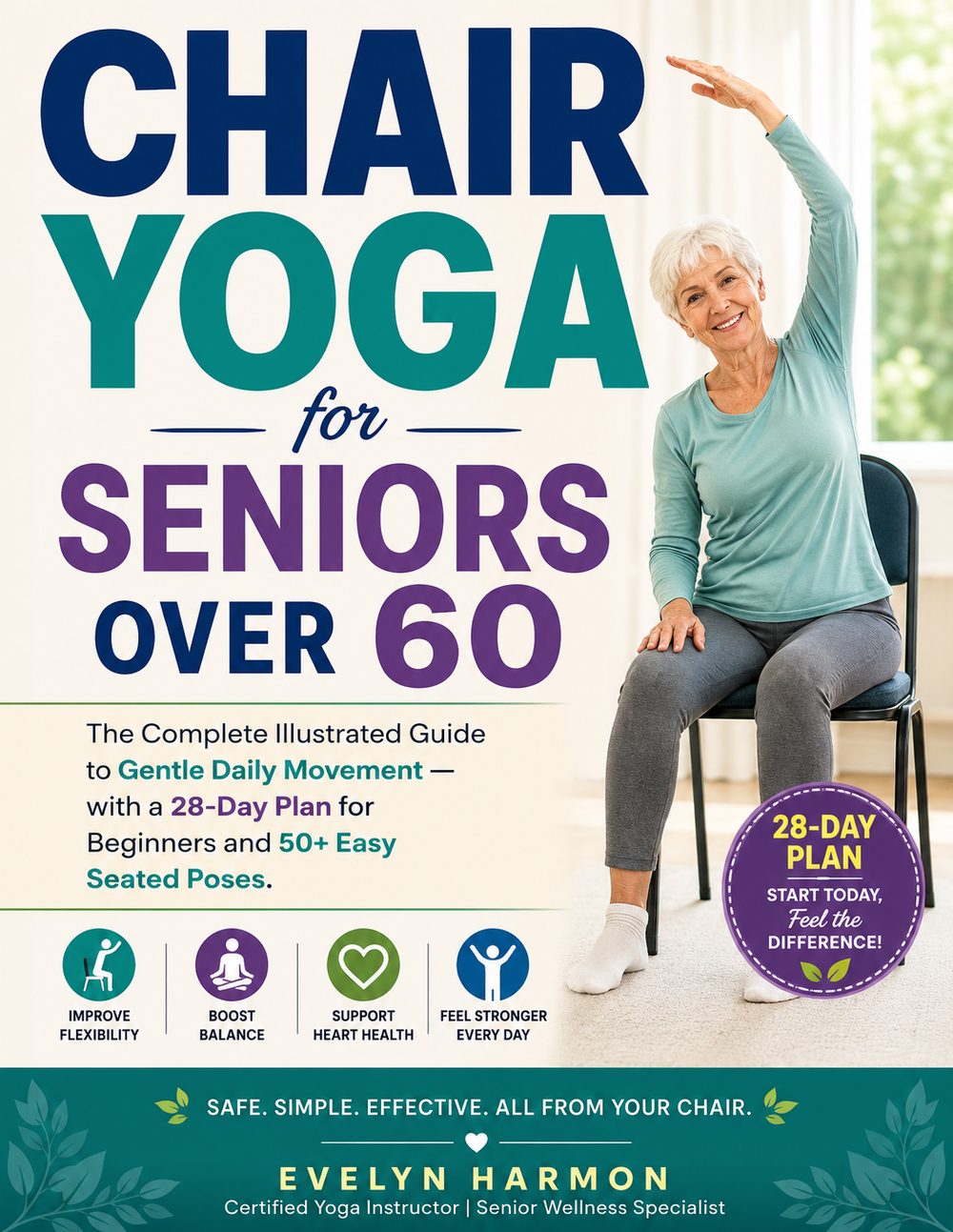 Cover of Chair Yoga for Seniors Over 60